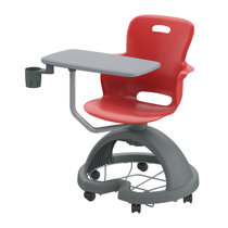 Rolling chair sales with desk attached